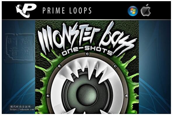 Prime Loops Monster Bass One Shots-低音贝司素材