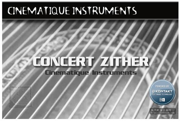 Cinematique Instruments Concert Zither KONTAKT 欧洲古筝 齐特琴