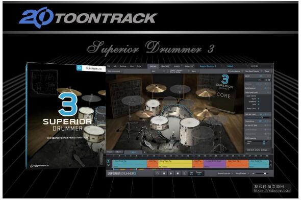 Toontrack Superior Drummer 3 v3.0.3 PC版超级鼓手 (含完整230GB音色)