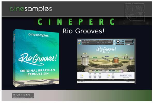Cinesamples Rio Grooves! KONTAKT　南美节奏型素材