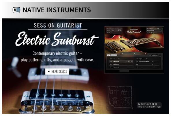 Native Instruments Session Guitarist Electric Sunburst KONTAKT精品节奏型电吉他音源