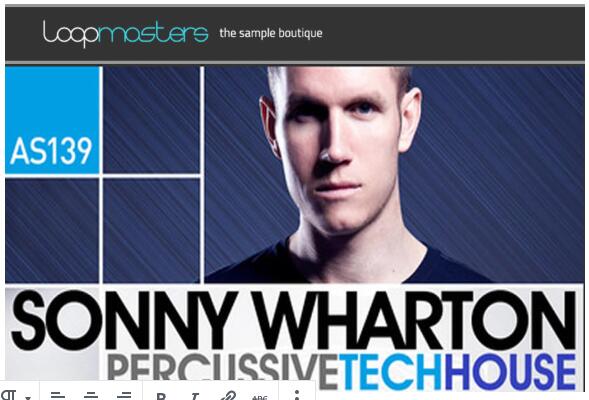 Loopmasters Sonny Wharton Percussive Tech House