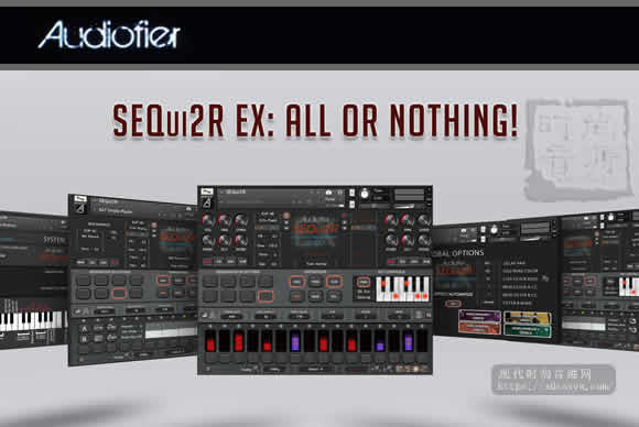 Audiofier SEQui2R EX v1.3 KONTAKT节奏合成器