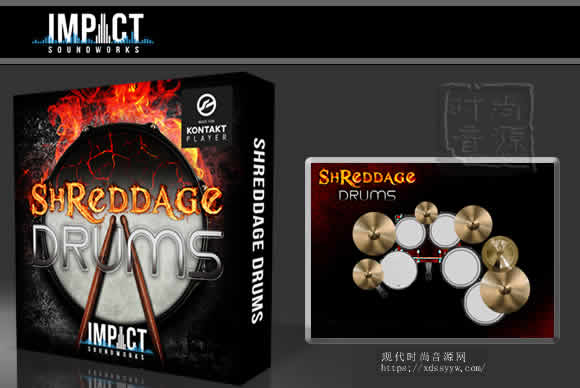 Impact Soundworks Shreddage Drums KONTAKT重磅之鼓