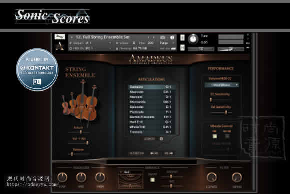 Sonic Scores Amadeus Symphonic Orchestra KONTAKT管弦综合套装