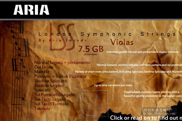 ARIA Sounds London Symphonic Strings Violas KONTAKT