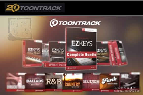Toontrack EZkeys Complete 1.2.5 x86 x64 VSTi AAX PC虚拟钢琴完整版