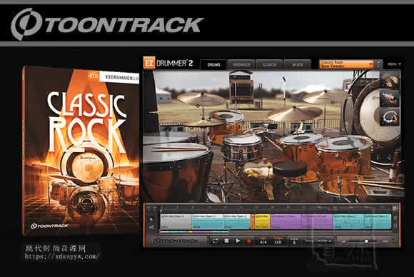 Toontrack Classic Rock EZX v1.0.0 WiN/OSX经典摇滚鼓组