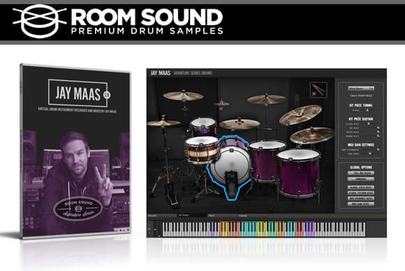 Room Sound Jay Maas Signature Series Drums v2.0 KONTAKT签名鼓系列
