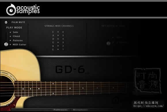 Acoustic Samples GD-6 Acoustic Guitar for Falcon原声木吉他