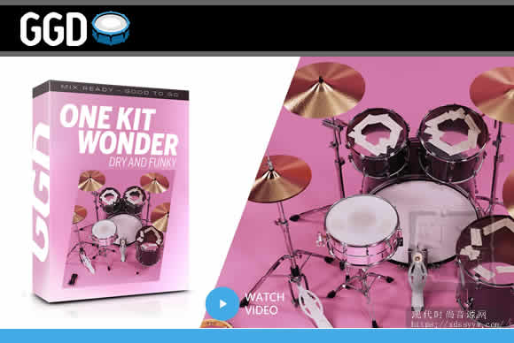 Getgood Drums One Kit Wonder Dry And Funky KONTAKT鼓音源