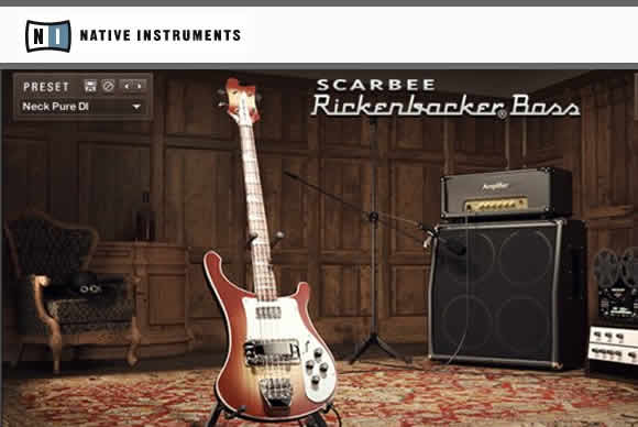 Native Instruments Scarbee Rickenbacker Bass v1.3.0 KONTAKT深沉贝斯