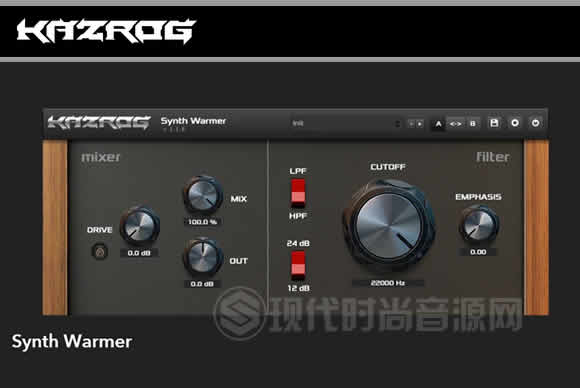 Kazrog Synth Warmer 1.1.4 PC经典模拟滤波器/饱和器
