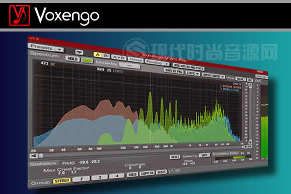 Voxengo SPAN Plus v1.4 PC MAC频谱分析仪