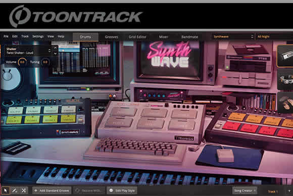 EZdrummer 3 Toontrack Synthwave EZX SOUNDBANK扩展80年代电子鼓