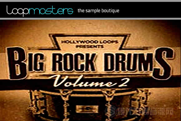 Hollywood Loops Big Rock Drums 2 ACiD WAV REX2多格式流行样品循环素材