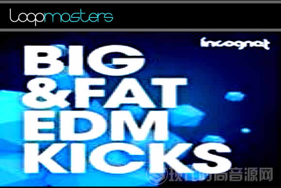 Incognet Big and Fat EDM Kicks WAV MiDi多格式流行音频样品循环素材