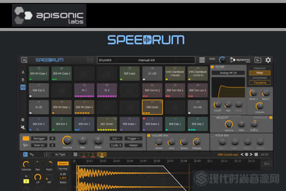 Apisonic Labs Speedrum v1.5.0 PC MAC鼓采样器
