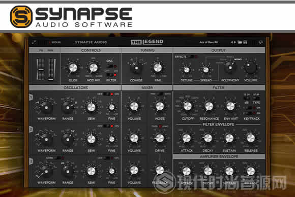 Synapse Audio The Legend v1.5.0 PC/v1.3.1 MAC经典虚拟合成器