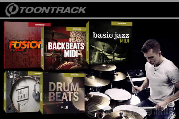 Toontrack Superior Drummer 3 & EZkeys MIDI扩展包全集