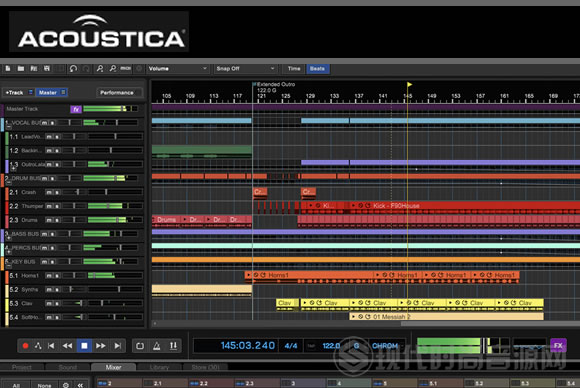 Acoustica Mixcraft 10 Recording Studio 10.1 579 x64 PC多轨音乐制作编辑