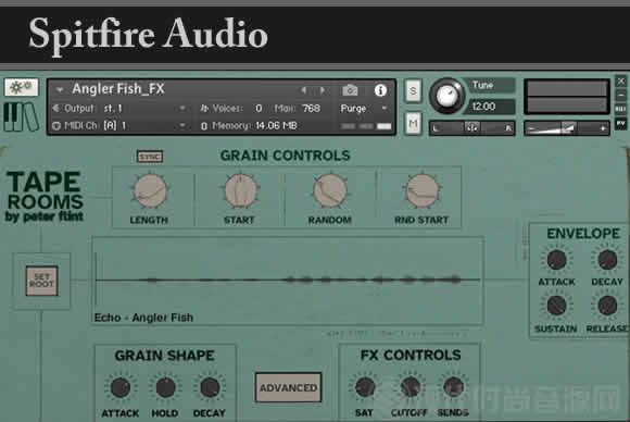 Spitfire Audio Tape Rooms by Peter Flint KONTAKT合成器