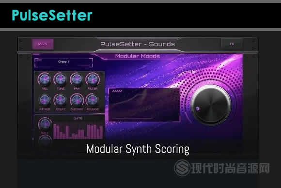 PulseSetter Sounds Modular Moods KONTAKT模块化合成器