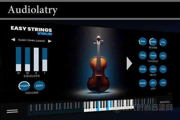 小提琴中提琴大提琴合奏乐器插件] Audiolatry Easy Strings v1.0.0
