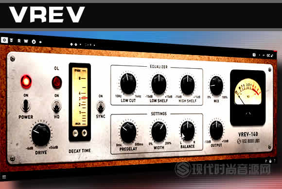 VREV-140丝滑优美温暖复古极品板式混响